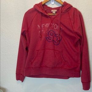 Aeropostale Red Hoodie with New York 93 Print